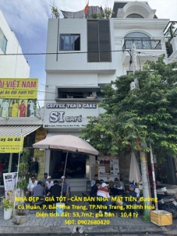 Nhà đẹp – giá tốt –cần bán nhà mặt tiền đường cù huân, p. bắc nha trang,