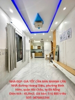 Nhà đẹp- giá tốt cần bán nhanh căn nhà vị trí trung tâm quận hải châu, tp đà