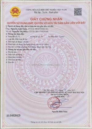 Nhà đẹp - giá tốt - vị trí đắc địa tại lê mật, phường việt hưng, hà nội