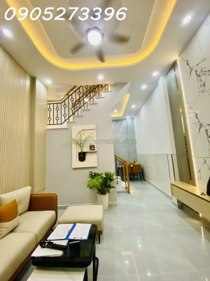Nhà gò vấp mới ở ngay, full nội thất, ngay gần emart 2, chợ thạch đà, 2 tầng