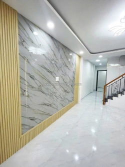 Nhà mới 2 tầng nở hậu hẻm 125 nguyễn thị tần p. chánh hưng giá 4.98 tỷ tl