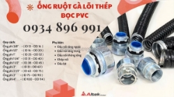 Ống ruột gà kẽm bọc nhựa và đầu nối răng ngoài đà nẵng, huế