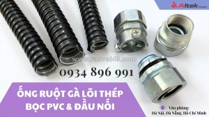 Ống ruột gà lõi thép và đầu nối đủ quy cách tại đà nẵng, hà nội, hồ chí minh