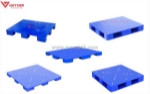 Pallet nhựa mặt kín giá rẻ, tiêu chuẩn vệ sinh an toàn thực phẩm