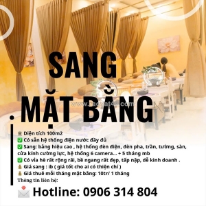 Sang mặt bằng trung tâm bờ nam