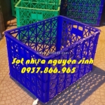 Sọt nhựa kéo hàng, sọt nhựa có bánh xe, sọt nhựa dùng shipper, sọt giao hàng