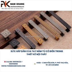 Sức hấp dẫn của tay nắm tủ cổ điển trong thiết kế nội thất