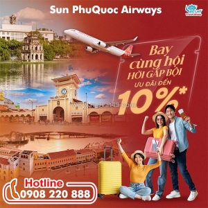 Sun phuquoc airways ưu đãi vé bay theo nhóm