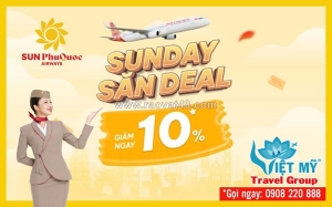 Sunday săn deal – bay nội địa tiết kiệm mỗi chủ nhật