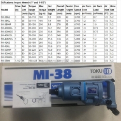 Súng siết bu lông dùng khí nén 1” toku mi-42gs