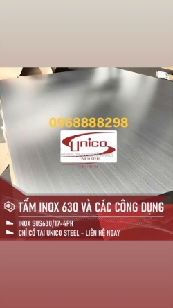 Tấm inox 630 (sus630) – giải pháp vật liệu chịu lực cao, chống ăn mòn tốt