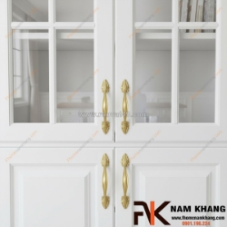 Tay nắm cửa tủ bằng đồng nk042d