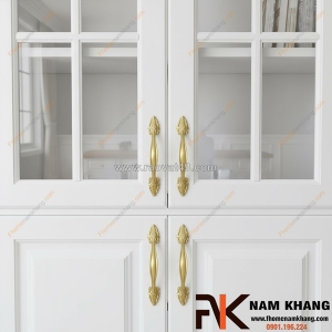 Tay nắm cửa tủ bằng đồng nk042d