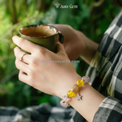 Thạch anh vàng (citrine) khơi thông tài lộc với trang sức