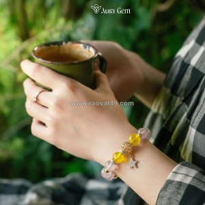 Thạch anh vàng (citrine) khơi thông tài lộc với trang sức