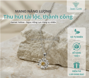 Thạch anh vàng (citrine) thỏi nam châm hút tài lộc và thịnh vượng