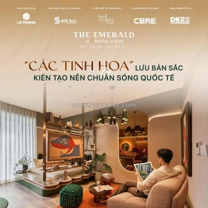 The emerald garden view căn hộ hang sang chỉ 7tr/ tháng 54m2 đáng mua nhất view
