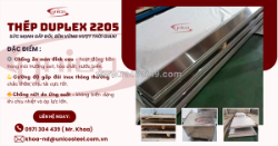 Thép duplex 2205 – sức mạnh gấp đôi cho công trình bền vững