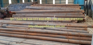 Thép thanh tròn đặc mòn 42crmo4, sk5, sm570, 65mn,scm440, 65g,skd61, s45c