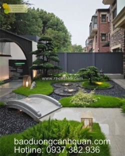 Thi công sân vườn đẹp chuẩn năm 2025