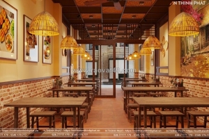 Thiết kế nhà hàng thuần việt – khi hồn không gian ẩm thực hiện đại