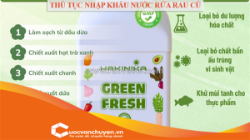 Thủ tục nhập khẩu nước rửa rau củ