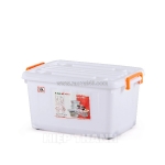 Thùng nhựa trắng 30 lít có nắp & bánh xe – hàng việt nam chất lượng cao