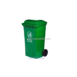 Thùng rác nhựa 150lit nắp kín tránh bốc mùi
