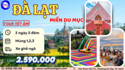 Tour đà lạt 3 ngày 3 đêm sgc tourist