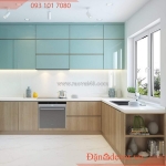 Tủ bếp đẹp vũng tàu - mdf phủ laminate