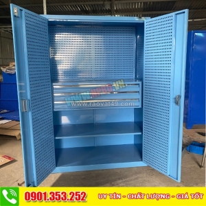 Tủ chứa dụng cụ vật tư 2 cánh có 3 ngăn kéo