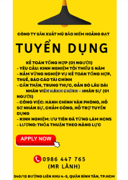 Tuyển dụng tuyển hcns và kế toán
