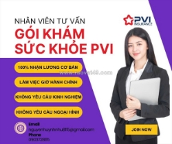 Tuyển nhân viên tư vấn gói khám sức khỏe pvi