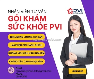 Tuyển nhân viên tư vấn gói khám sức khỏe pvi