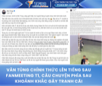 Văn tùng chính thức lên tiếng sau fanmeeting t1