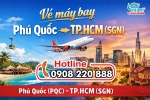 Vé máy bay phú quốc (pqc) – tp.hcm (sgn)