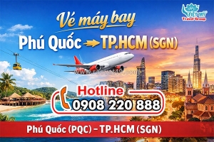 Vé máy bay phú quốc (pqc) – tp.hcm (sgn)