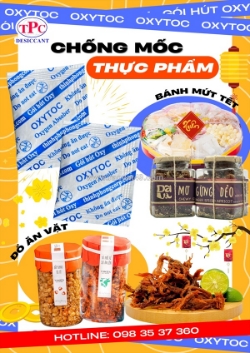 Vì sao bánh mứt tết nên dùng gói hút oxy để bảo quản?