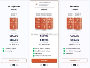 Vidalyn dagligt kosttillskott för totalt välbefinnande och energistöd