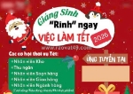 Việc làm noel tết 2026 tại cửa hàng tiện lợi bán 24/24