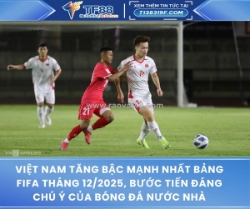 Việt nam tăng bậc mạnh nhất bảng fifa tháng 12/2025, bước tiến đáng chú ý của bóng đá nước nhà