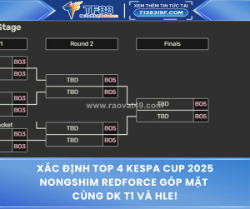 Xác định top 4 kespa cup 2025 nongshim redforce góp mặt cùng dk t1 và hle!