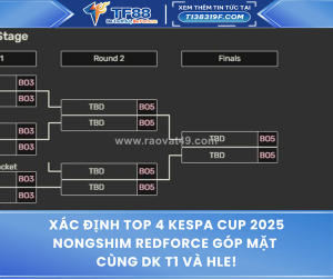 Xác định top 4 kespa cup 2025 nongshim redforce góp mặt cùng dk t1 và hle!