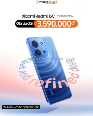 Xiaomi redmi 15c – hiệu năng ổn, giá chỉ 3.590k