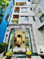 Bán nhà đẹp hẻm thẳng trục, trần khắc chân, phú nhuận, 4 tầng, 3 pn lớn, nội