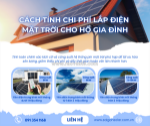 Cách tính chi phí lắp điện mặt trời cho hộ gia đình