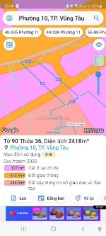 Cần bán đất mặt tiền đường 3 tháng 2 p.10 - tp.vũng tàu ( gần bãi tắm long cung