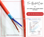 Cáp chống cháy chống nhiễu 2x1.0 altek kabel iec 60331, bs 6387