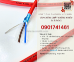 Cáp chống cháy chống nhiễu 2x2.5 iec 60331 đà nẵng, hà nội, hcm