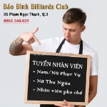 Câu lạc bộ bida bảo bình tuyển dụng - cơ hội việc làm full-time và part-time
